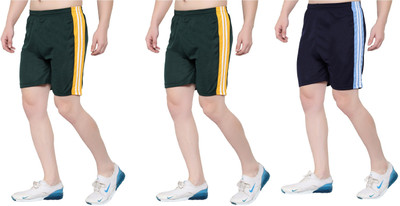 OORA Striped Men Multicolor Regular Shorts