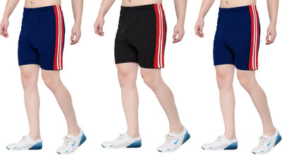 OORA Solid Men Black, Light Blue, Light Blue Sports Shorts