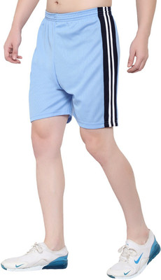 OORA Solid Men Blue Basic Shorts