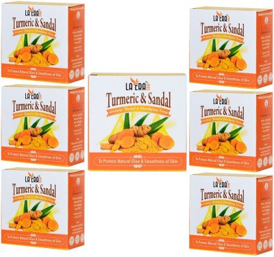 La Era Turmeric & Sandal (haldi chandan) Luxury Facial & Purifying Soap (7x100 gm) Pack of 7(7 x 100 g)