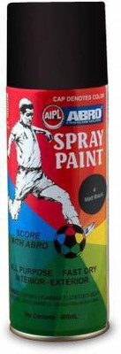 ABRO Black Spray Paint 400 ml(Pack of 1)