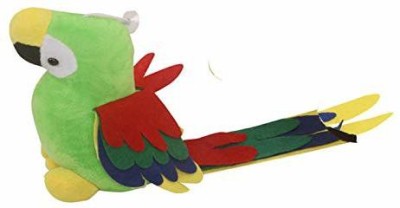 Sanvidecors Perfect gift cute Musical Parrot Green stuffed soft plush toy 20  - 20 cm(Multicolor)