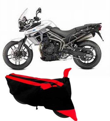 RONISH Two Wheeler Cover for Triumph(Tiger 800 XR, Black, Red)