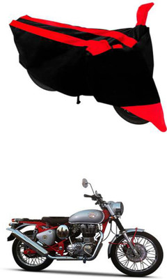 RONISH Two Wheeler Cover for Royal Enfield(Bullet Trials 350, Black, Red)