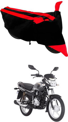 RONISH Two Wheeler Cover for Bajaj(Platina 110, Black, Red)