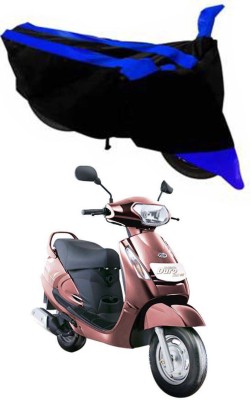 RONISH Two Wheeler Cover for Mahindra(Duro 125, Black, Blue)