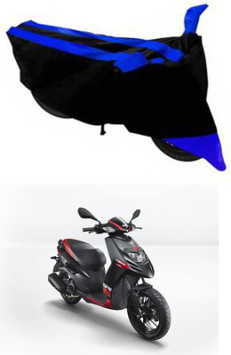 RONISH Two Wheeler Cover for Aprilia(SR 150, Black, Blue)