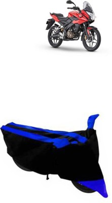 RONISH Two Wheeler Cover for Bajaj(Pulsar AS 150, Black, Blue)