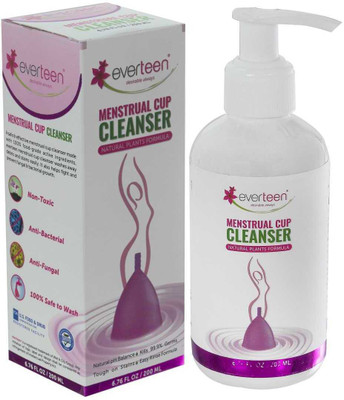 Everteen Menstrual Cup Cleanser With Plants Based Formula For Women – 1 Pack (200 Ml) Intimate Wash (200 Ml, Pack Of 1) For Rs. 174 @ 52% off