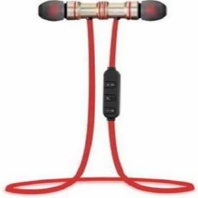 CatBull Wireless Sports Bluetooth Magnet Earphone HandsFree Headphone Bluetooth Headset Red In the Ear Price History