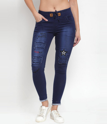 A-Okay Jogger Fit Women Dark Blue Jeans
