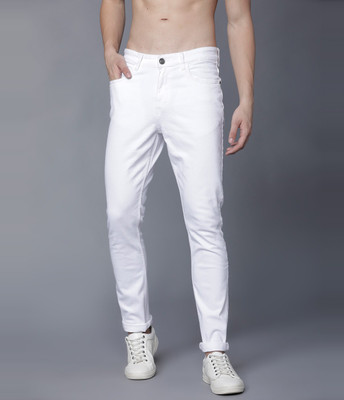 HIGHLANDER Tapered Fit Men White Jeans