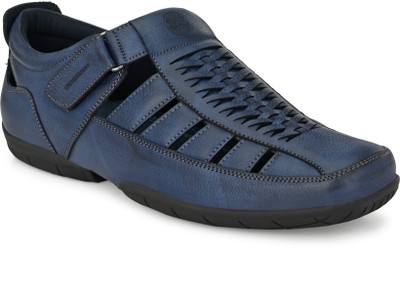 UNDERROUTE Memory Foam Men Sandals(Navy , 6)