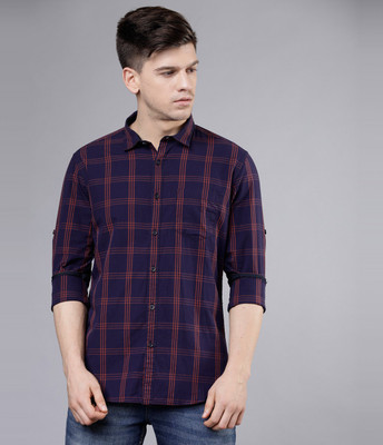 HIGHLANDER Men Checkered Casual Multicolor Shirt