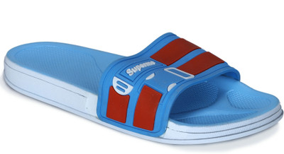 Kroeber Men Slides(Blue, Red , 8)
