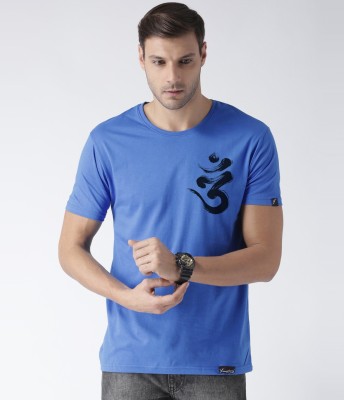 Young trendz Graphic Print Men Round Neck Light Blue T-Shirt
