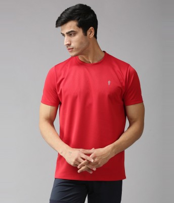 EPPE Solid Men Round Neck Red T-Shirt