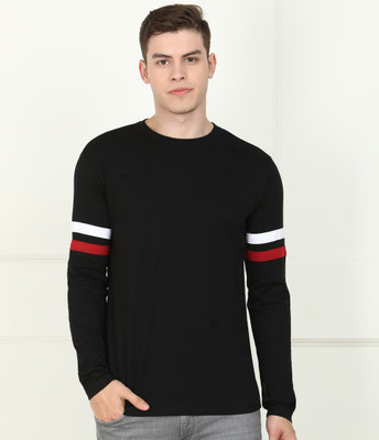 Billion Solid Men Round Neck Black T-Shirt
