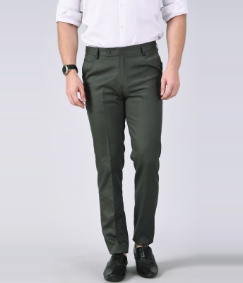 AD & AV Regular Fit Men Green Trousers
