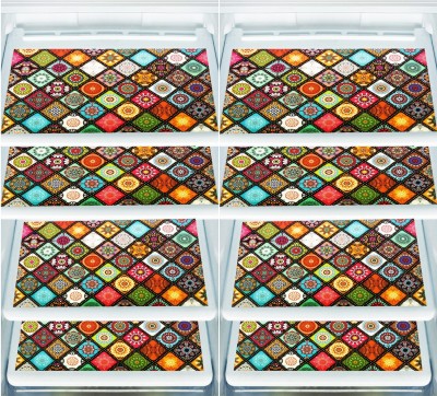 E-Retailer Rectangular Pack of 8 Table Placemat(Multicolor, PVC)