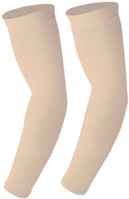 Apastra Cotton Arm Sleeve For Men & Women(Free, Beige)