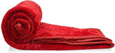 AUBORON Damask Double Quilt for  Heavy Winter(Woollen Blend, Red)
