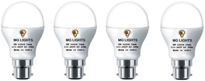 mg lights 5 W Basic Arbitrary B22 LED Bulb(White, Pack of 4)