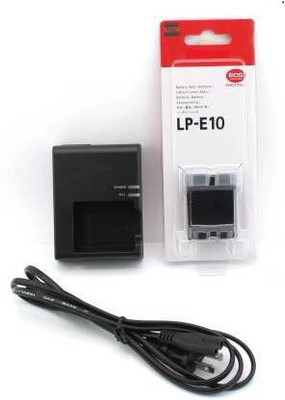 IJJA Combo LPE10 Camera Battery Charger with cable  Camera Battery Charger(Black)
