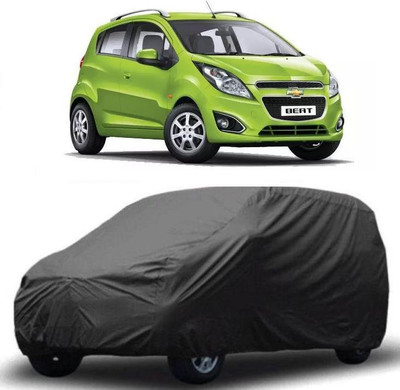 arneja trading company Car Cover For Chevrolet Beat (Without Mirror Pockets)(Grey)