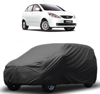 ARNEJA Car Cover For Tata Indica Vista (Without Mirror Pockets)(Grey)