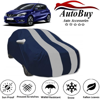 AutoBuy Car Cover For Nissan Pulsar (With Mirror Pockets)(Multicolor)