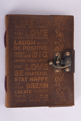 CRAFT CLUB CC-1442 A5 Diary Unruled 200 Pages(Brown)