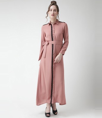 KASSUALLY Women A-line Pink Dress