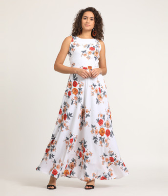 tokyo talkies women maxi white dress 