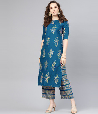 Libas Women Kurta and Palazzo Set @ Flipkart