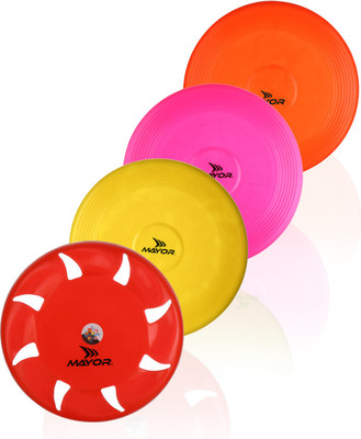 MAYOR Gaming/Fun/Excercise Frisbee Plastic Sports Frisbee(Pack of 4)
