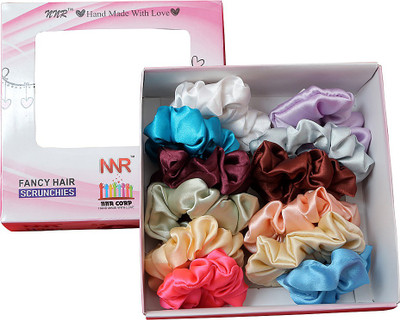 NNR Satin scrunchies Rubber Band(Multicolor)