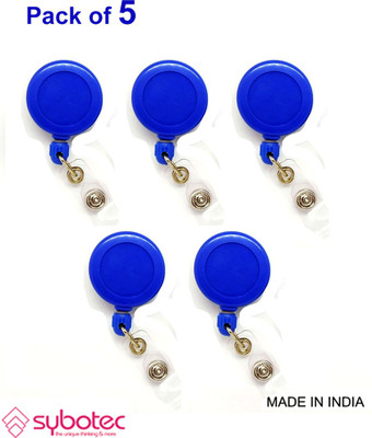 sybotec Plastic ID Badge Reel(Pack of 5)