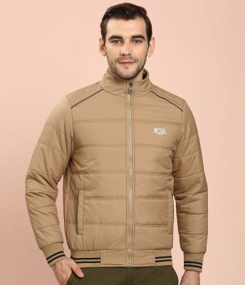 Full Sleeve Solid Men Quilted Jacket