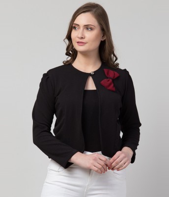 3SIX5 3/4th Sleeve Solid Women Jacket