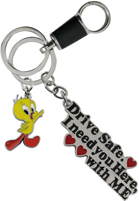 SHOKY LOOKS Best Quality Matlic Chrome Drive safe My Dear I Need you msg for your Love attractive Design with Cutey Tweety Best quality Multicolor and amazing looking hook its made of high quality Material, Strong and Durable quality Ideal for Home use, Car Keys, Bike Key Key Chain SHOKY LOOKS Best Quality Matlic Chrome Drive safe My Dear I Need you msg for your Love attractive Design with Cutey Tweety Best quality Multicolor and amazing looking hook its made of high quality Material, Strong and Durable quality Ideal for Home use, Car Keys, Bike Key Key Chain