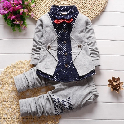 QMQ Boys Festive & Party Blazer and Pant Set(Blue Pack of 1)
