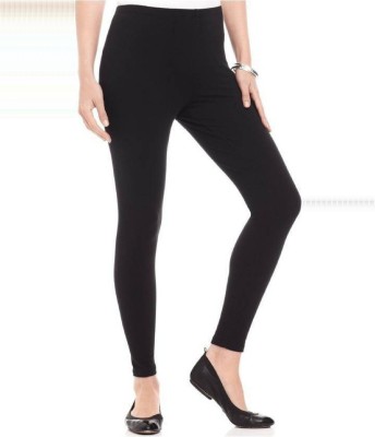 KEX Ankle Length  Ethnic Wear Legging(Black, Solid)