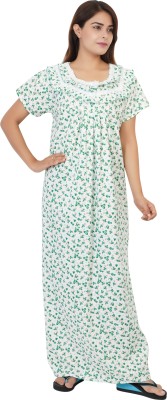 Kripto Katrox Women Nighty(Green)