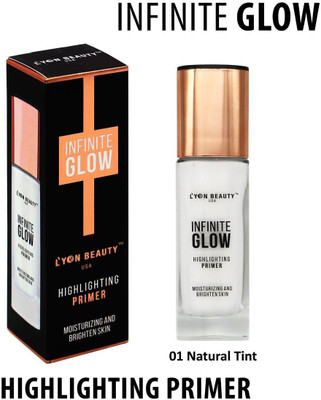 L'YON BEAUTY INFINITE GLOW HIGHLIGHTER PRIMER (NO 01) Primer  - 30 ml(SILVER, WHITE)