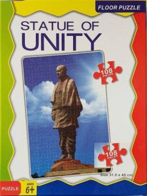 Toyvala Educational Statue Of Unity Floor Jigsaw Puzzle Learning/ Educational Game(108 Pieces)