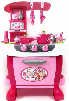 TKT Battery Operated Kitchen Set with Lights, Sound and Carry Case, Kitchen Set for Kids
