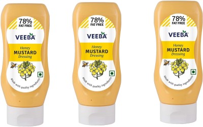 VEEBA Honey Mustard Dreassing 300g (Pack of 3) Sauces(3 x 300 g)