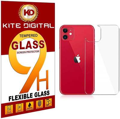 KITE DIGITAL Back Tempered Glass for IPHONE 11 BACK(Pack of 3)
