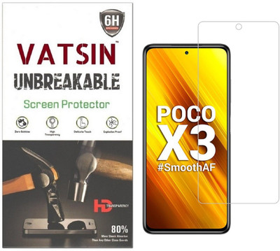 Vatsin Impossible Screen Guard for Poco X3 Pro(Pack of 1)